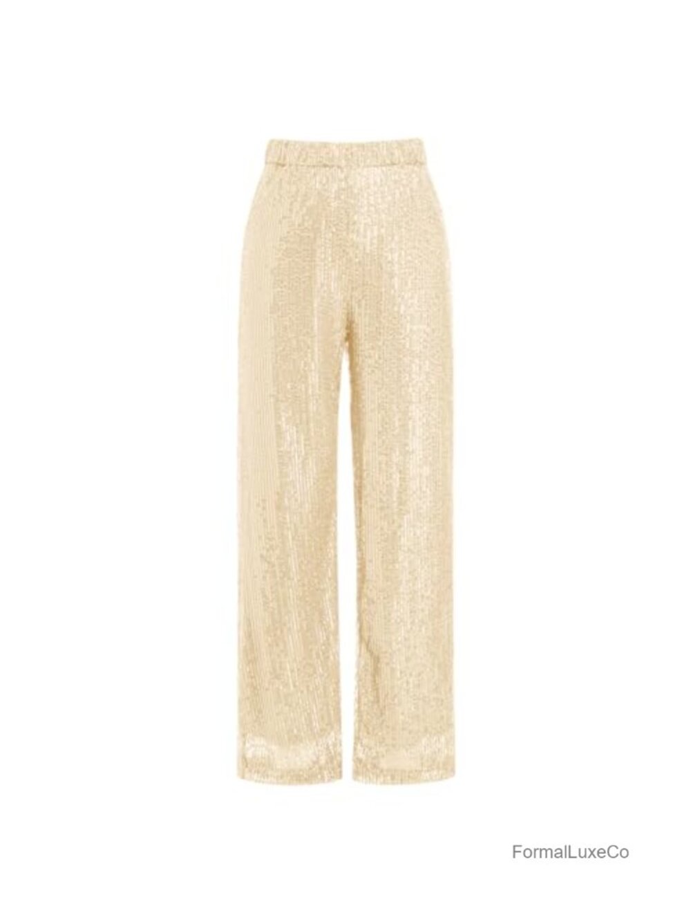 Wide Leg Sparkle Sequin Pants High Waisted Bling Dance Pants